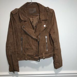 BLANKNYC Suede Moto Jacket